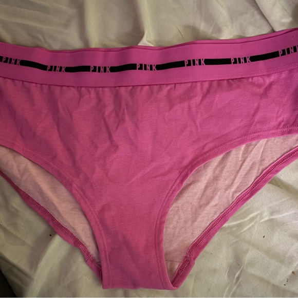 VS PINK LOGO COTTON HIPSTER PANTY - Picture 2 of 8